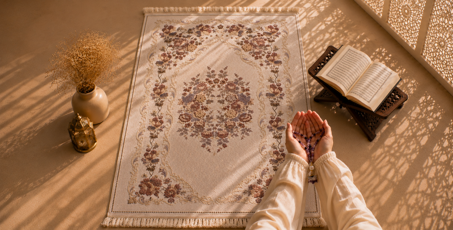 SAYSIRI Spiritual Shop — prayer mats, tasbih beads and prayer wear banner