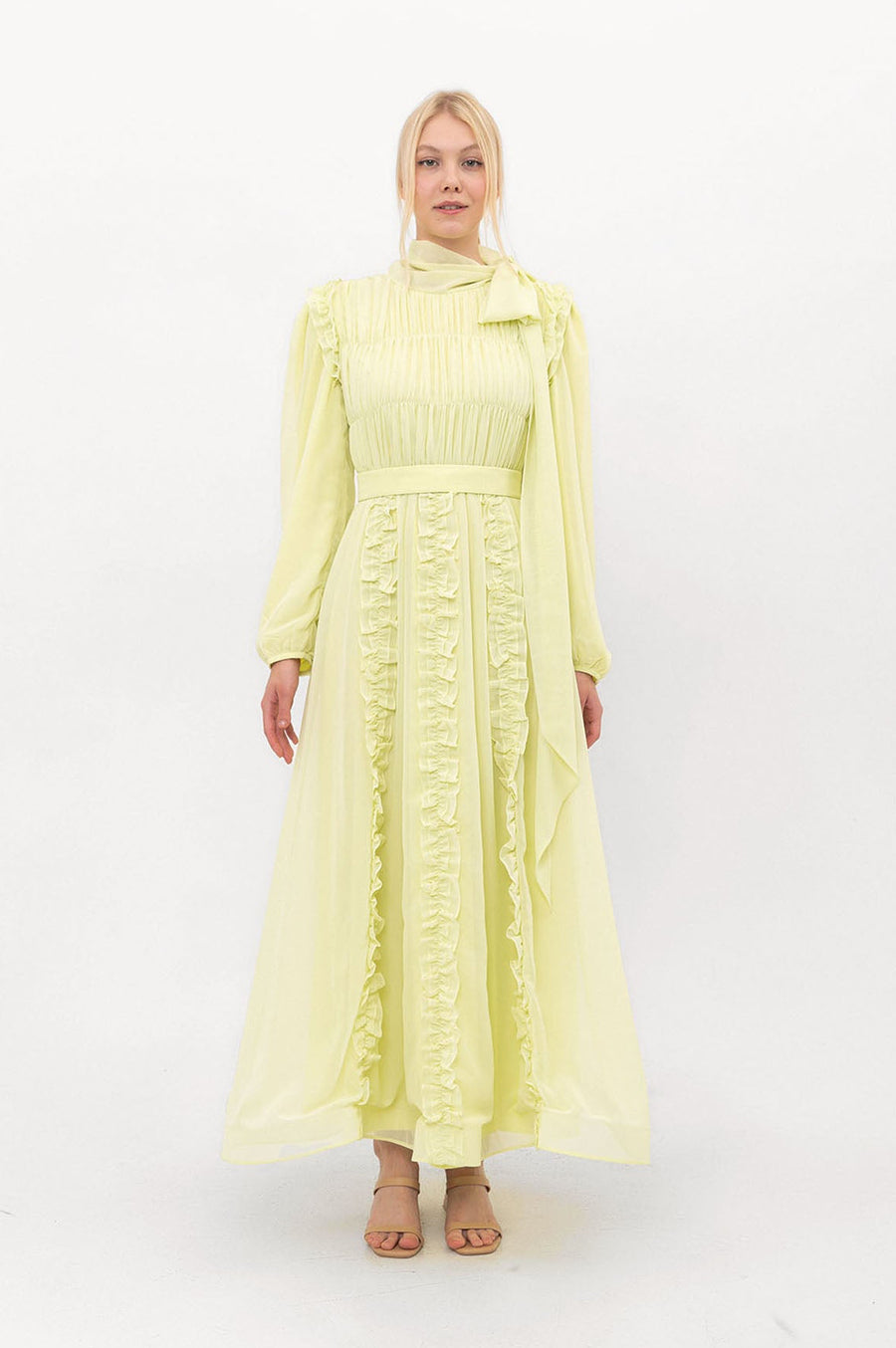 Ethereal Edit Chiffon Maxi Dress – Primrose
